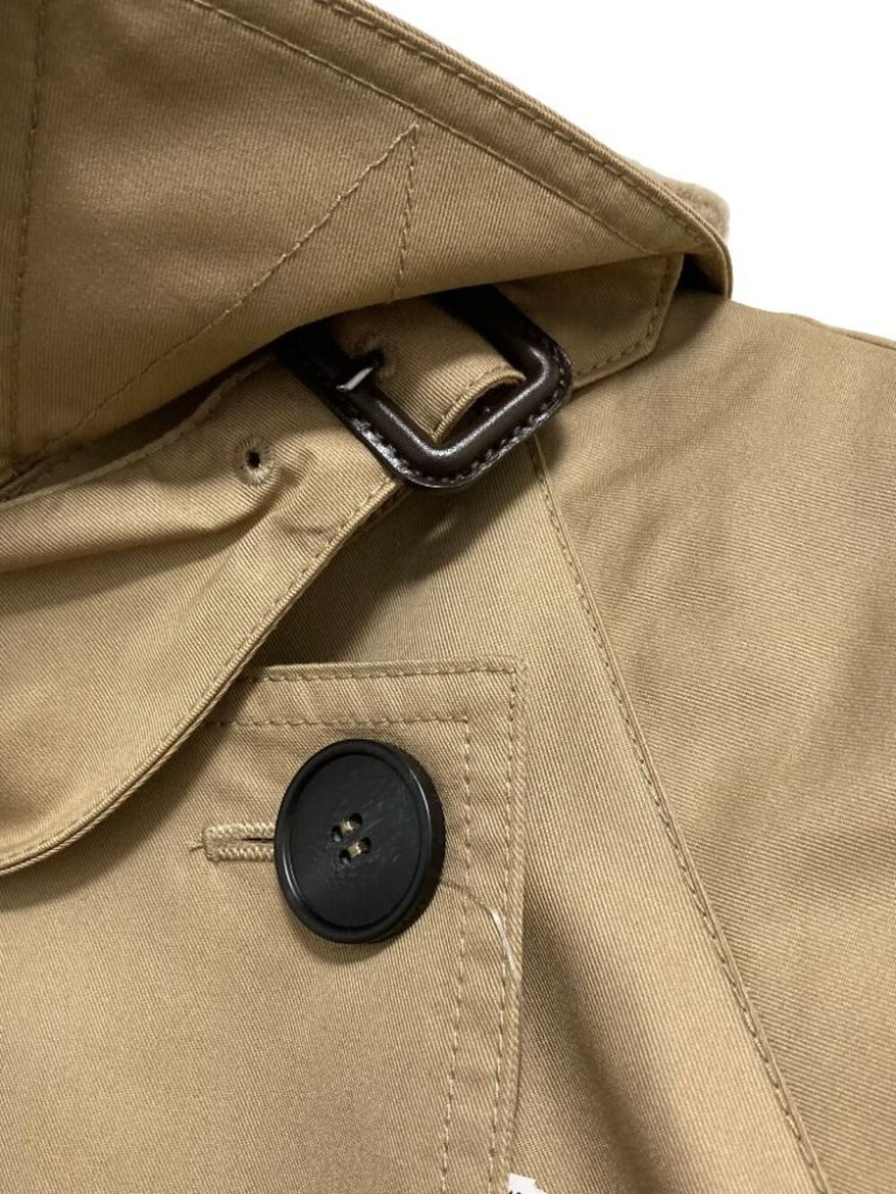 Max Mara Weekend Wkdmanna Quilted Trench Coat 36 Beige - Picture 6 of 14